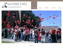 Tablet Screenshot of guthriefirstumc.org